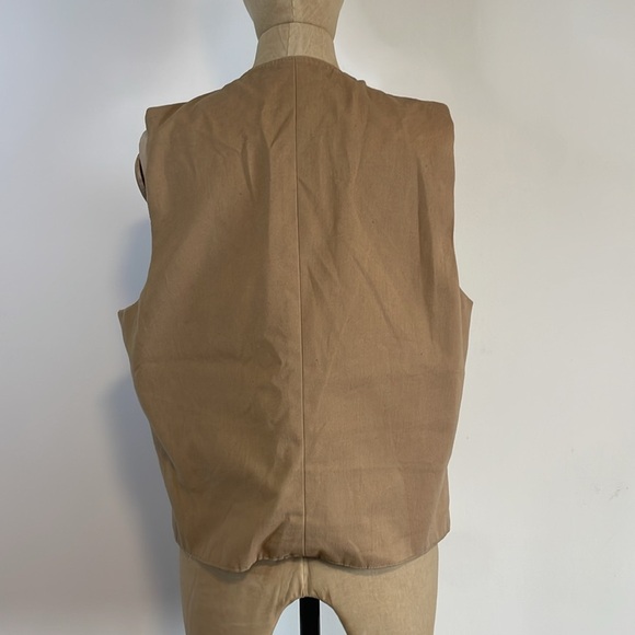 Desert Western Rodeo Levi’s Wildfire Vest Med Tan 70s Cowboy Neutral Rugged VTG - Picture 11 of 15